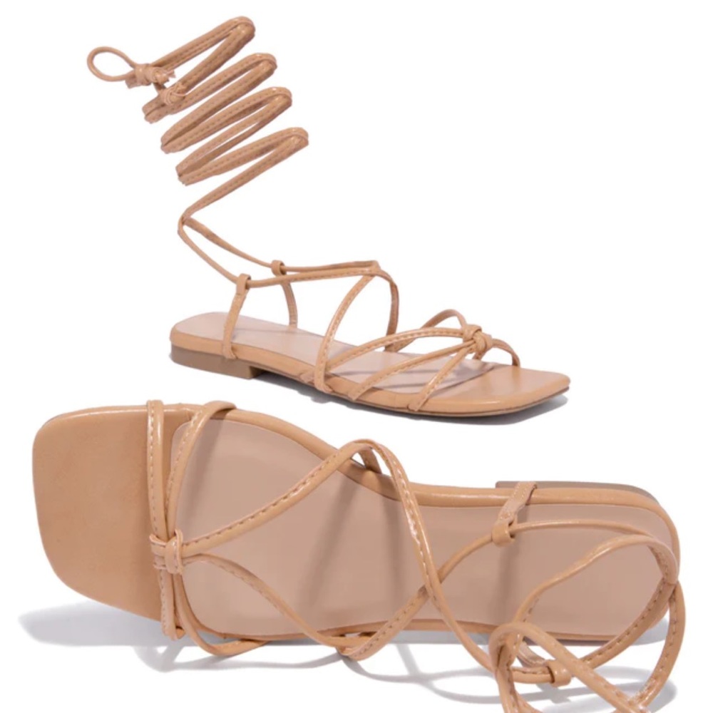Nude sandals